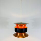 Danish copper hanging lamp, 1960s