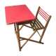 Bureau d'écolier en bois pliable vintage