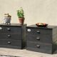 Paire de petits meubles a tiroirs
