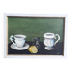 Still life with lemon Oil on hardboard