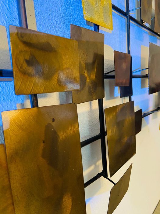 Brutalist wall art / bed head piece