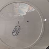 6 Flat plates in blue/green iron earth model "Mignon", H & Cie Sarreguemines