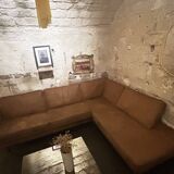 Right Corner Sofa - Soft Brown Leather