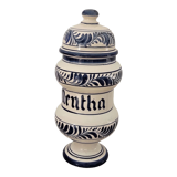 Pharmacy ceramic pot with mentha inscription