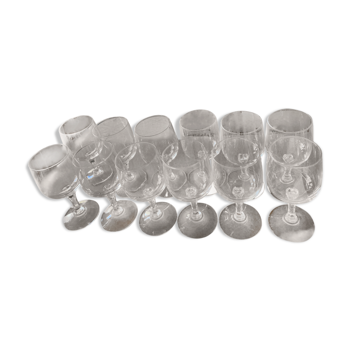 Set of 12 water glasses christel d'arques 14 cm