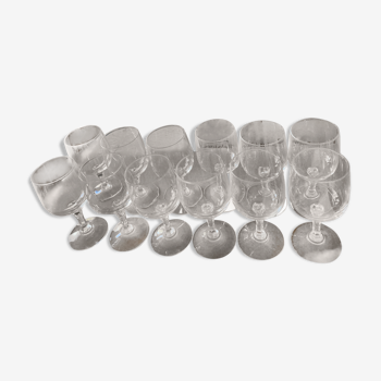 Set of 12 water glasses christel d'arques 14 cm
