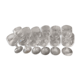 Lot de 12 verres à eau christel d’arques 14 cm