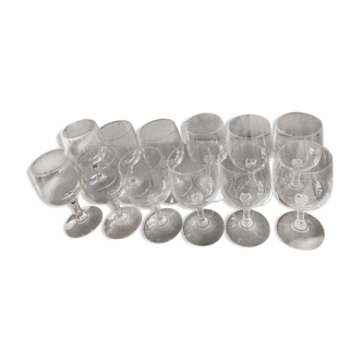 Set of 12 water glasses christel d'arques 14 cm