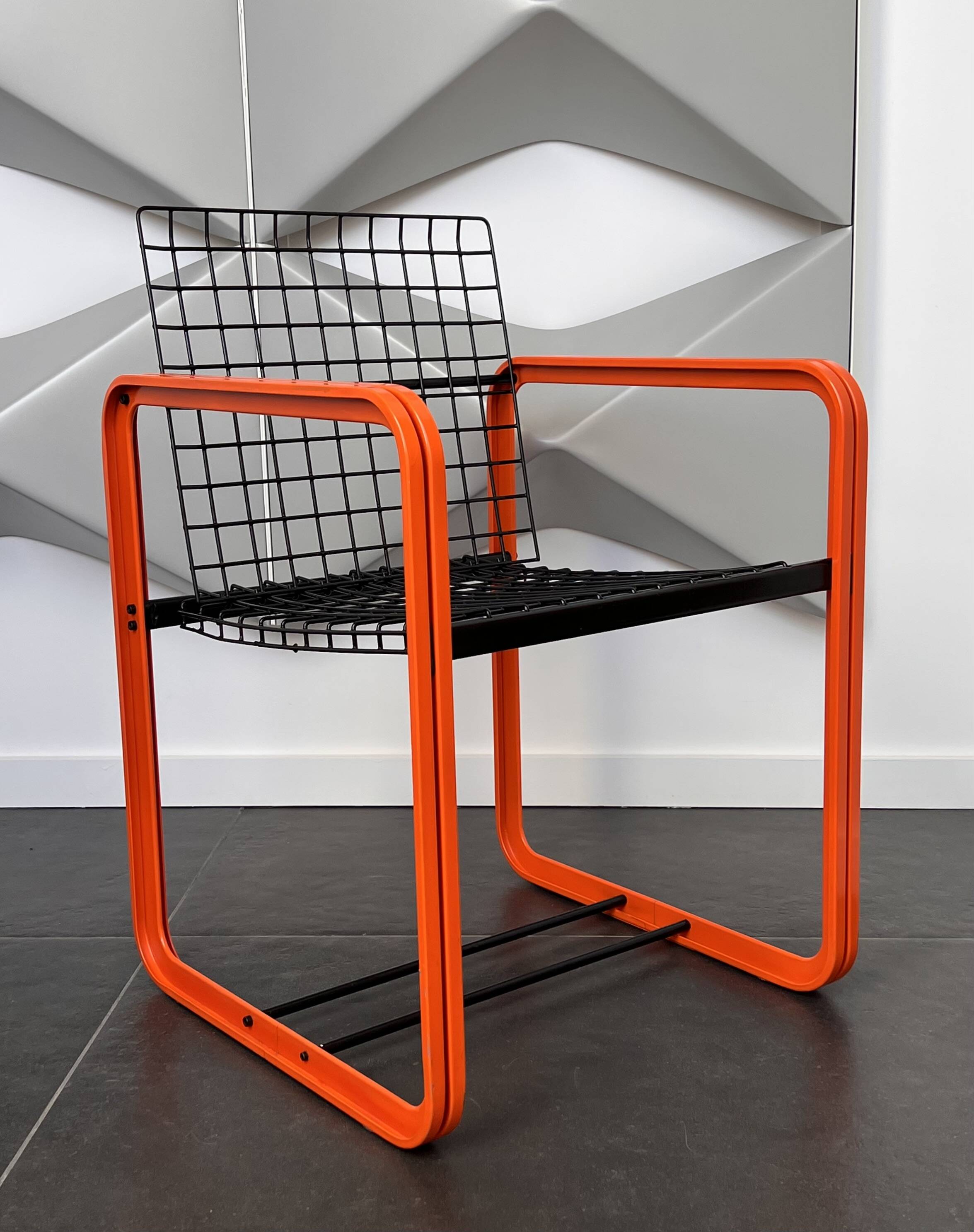 Chaise Quadra par Gigante, Zambusi et Boccato pour Seccose, Italie 80's
