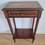 Pedestal table bedside Louis XVI mahogany style