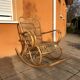 Rocking-chair en rotin