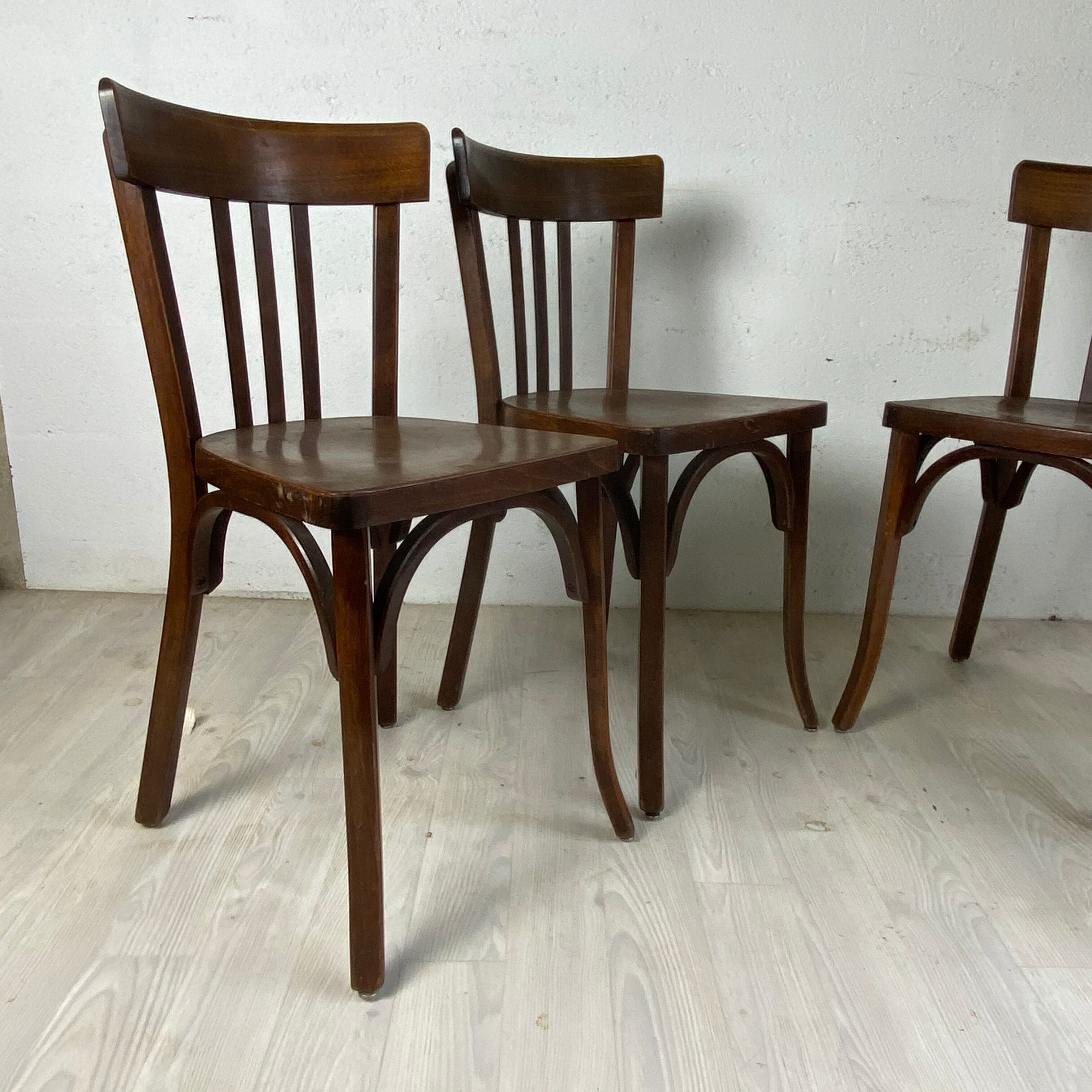 Set of 4 chairs vintage bistro 50