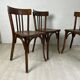 Ensemble de 4 chaises bistrot vintage 50