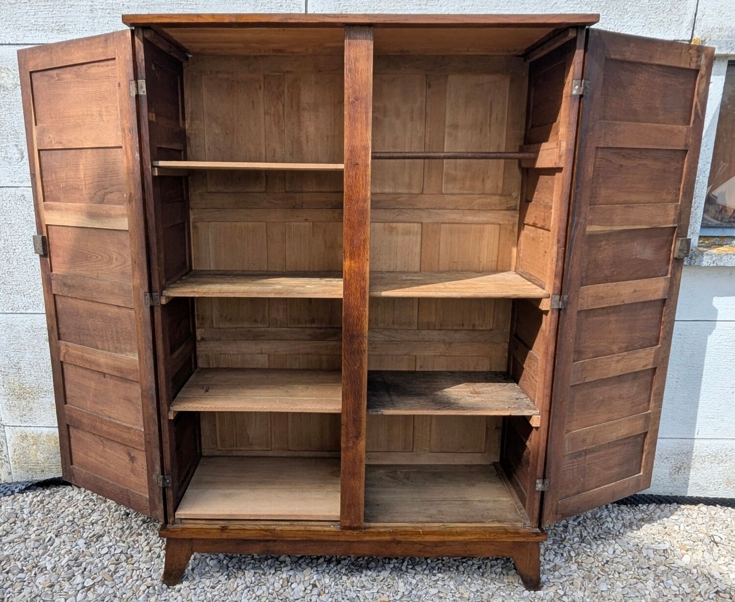 Linen cupboard wardrobe René Gabriel reconstruction 1940s-1950s Parisian