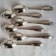 6 Small Silver-Plated Metal Spoons Boulenger Dessert Cutlery