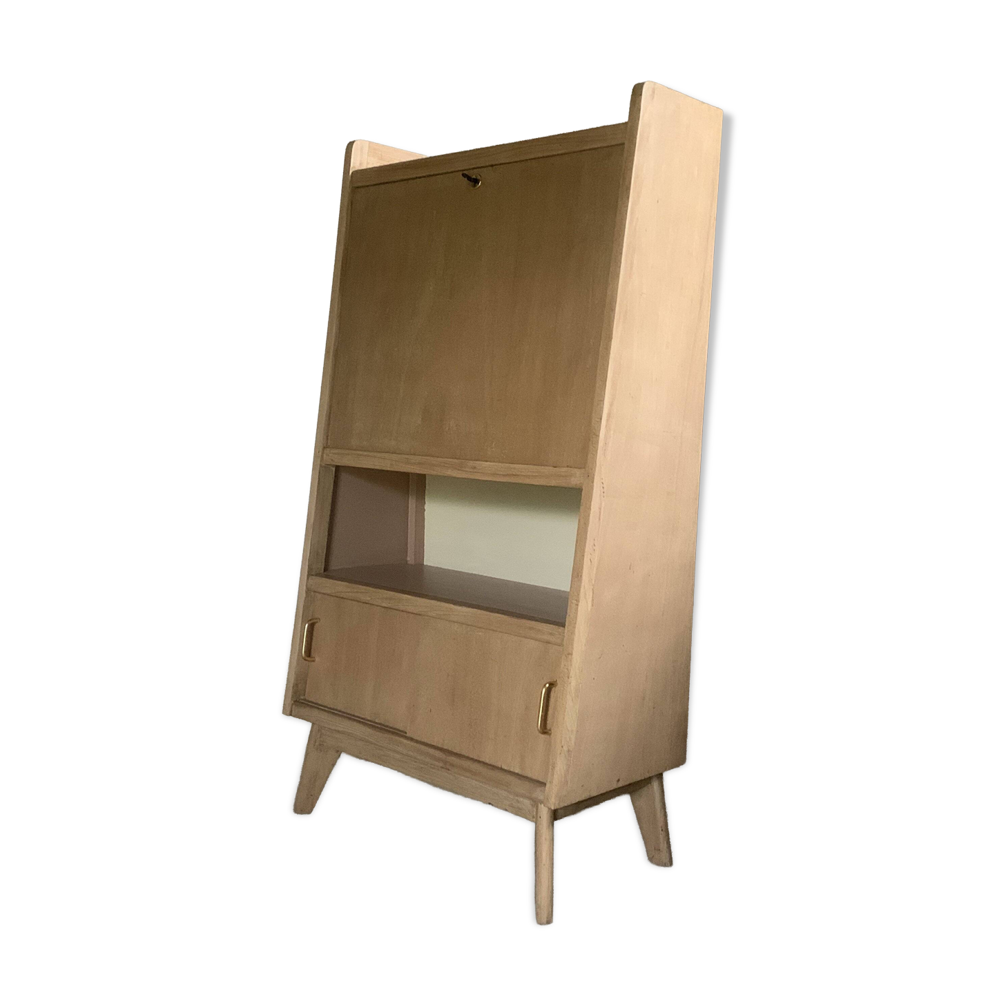 Vintage pyramid-shaped secretary desk library