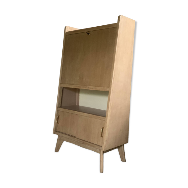 Bureau secrétaire bibliothèque vintage pyramidale