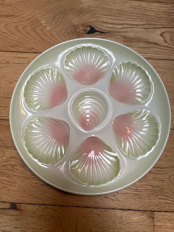 6 Assiettes à huîtres / coquillages  Moulin des loups