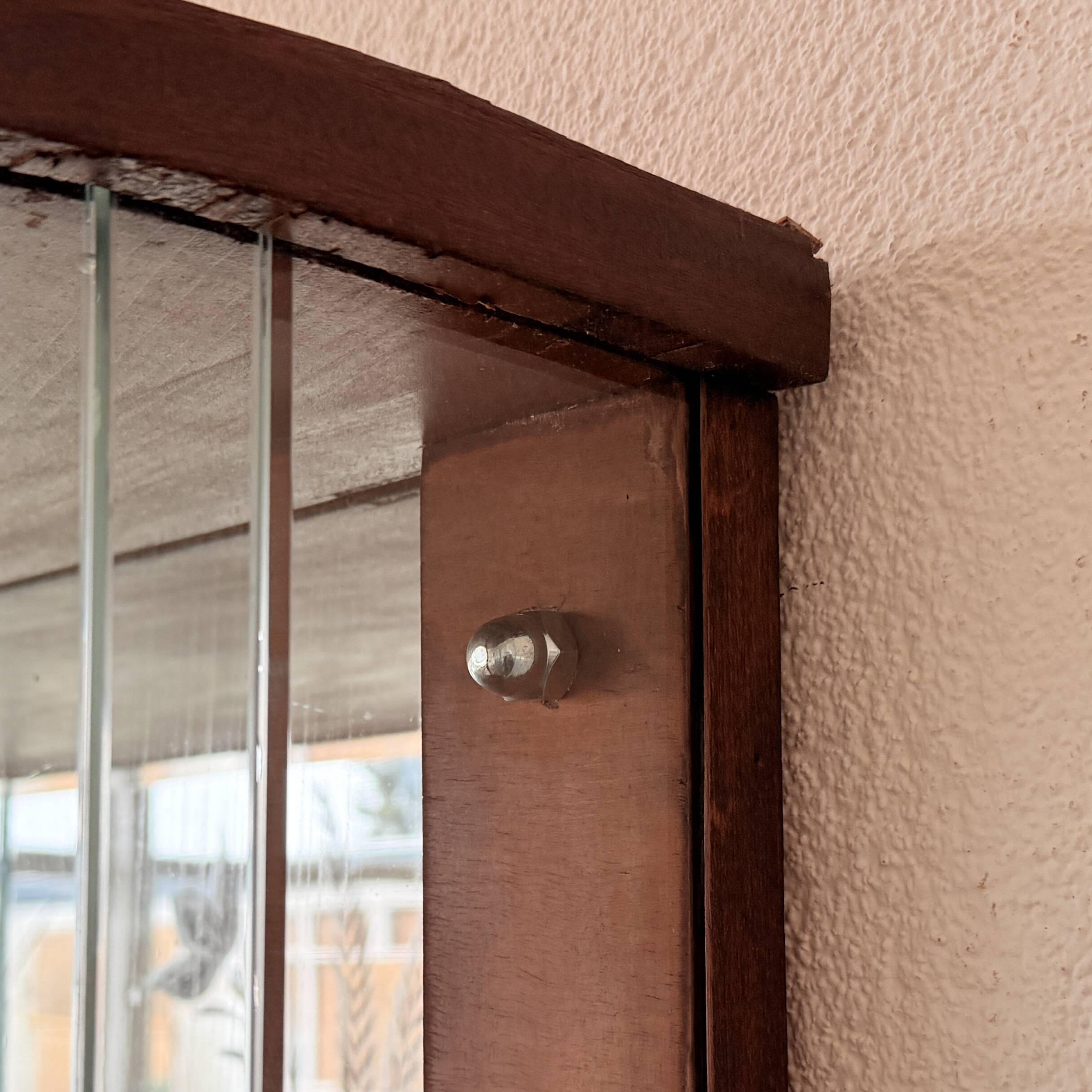 Hanging display cabinet in Art Deco style