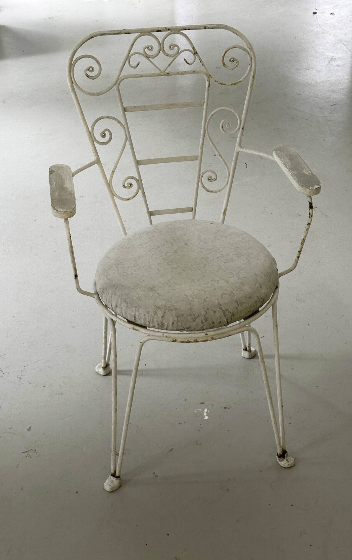 5 chaises de jardin, 1950