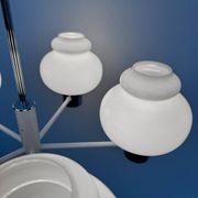 Lustre Space Age opaline chrome années 70
