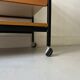 Desserte scandinave en bois et métal design 1970