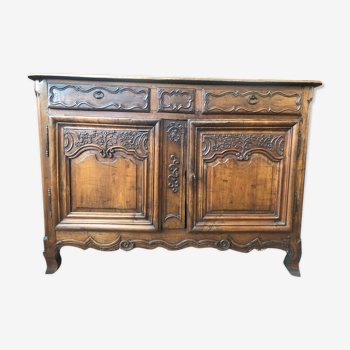 Carved walnut buffet