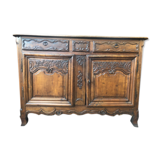 Carved walnut buffet