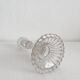 Antique baluster-shaped molded glass candlestick holder