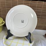 Set of 2 flat plates Salins yellow tiles diameter 24.3 cm