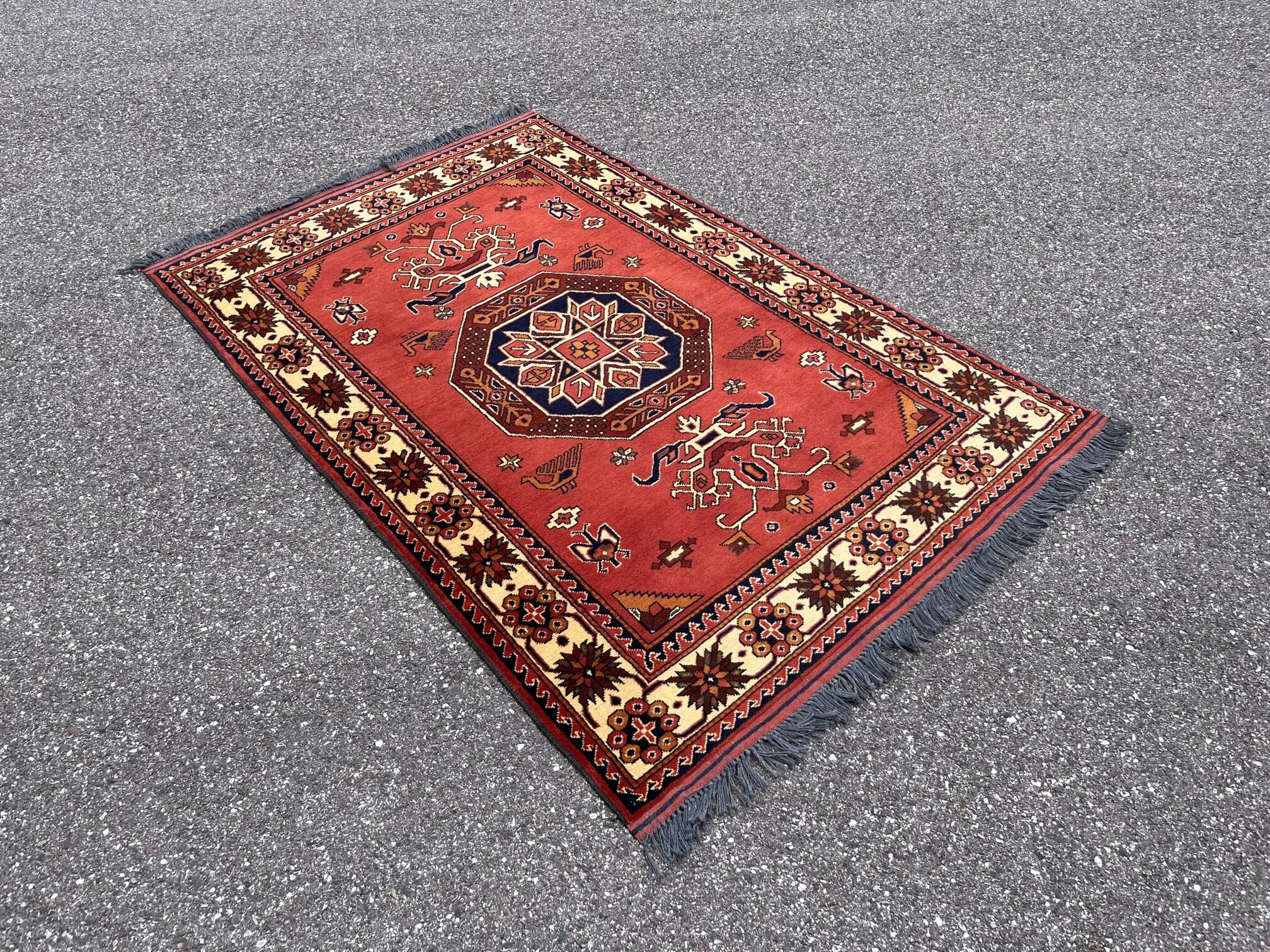 Tapis vintage en pur laine