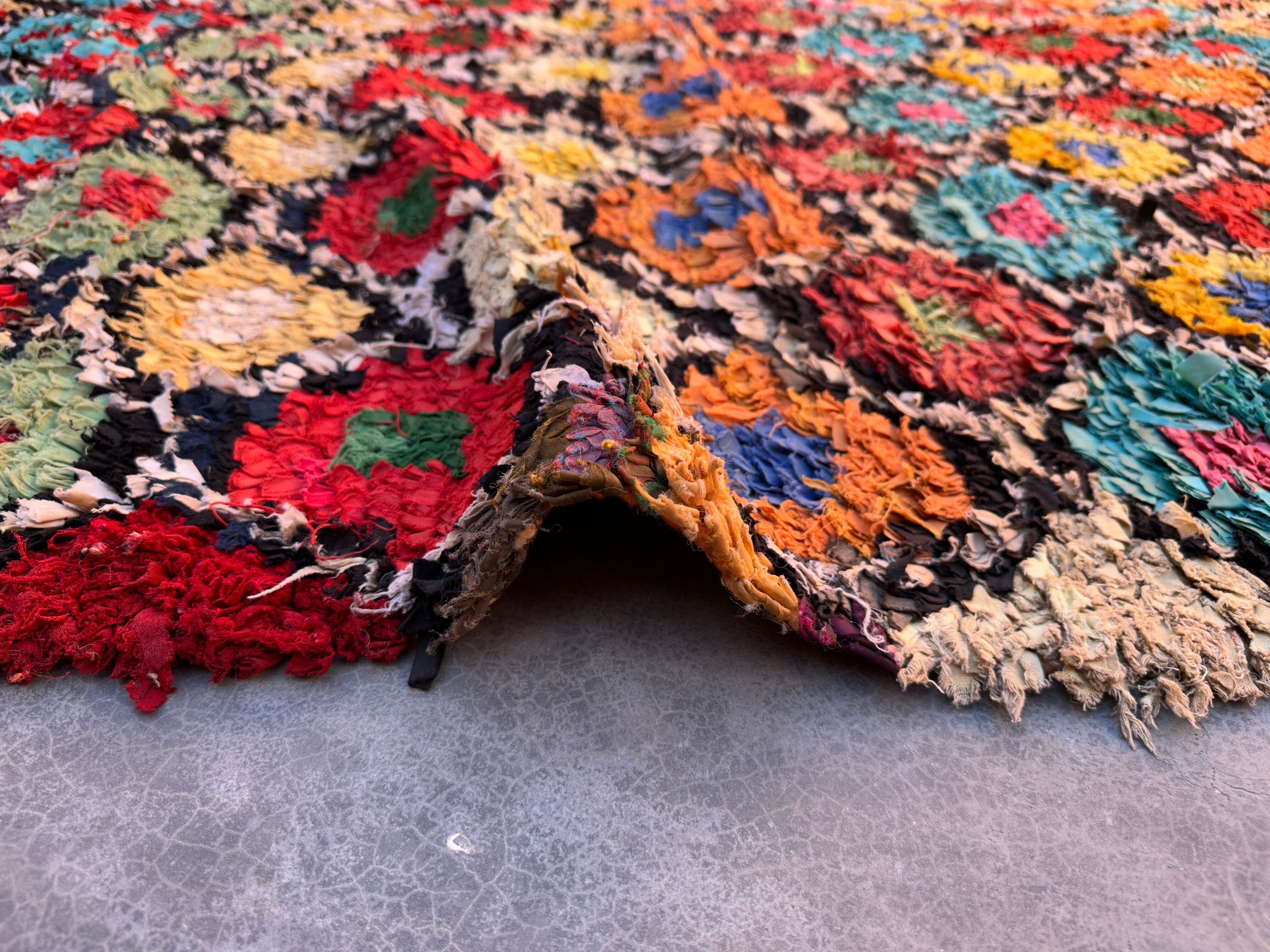 Berber carpet Boucherouite - 156 x 442 cm