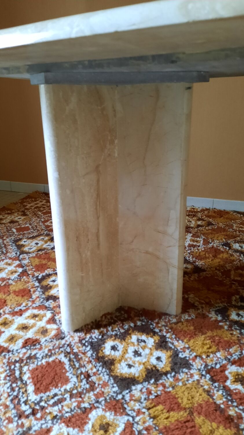 Travertine table