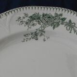 Lot de 8 assiettes à dessert en faïence boch la louviere. modèle duchesse.