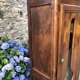 Comtoise clock in cherry style Louis XV period 19th region Fougères.