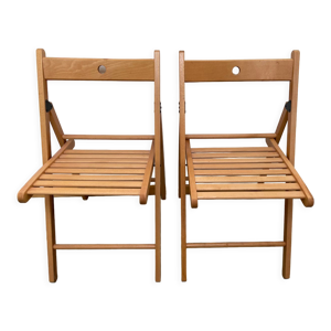 Paire de chaises pliantes