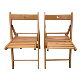 Paire de chaises pliantes