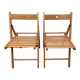 Paire de chaises pliantes