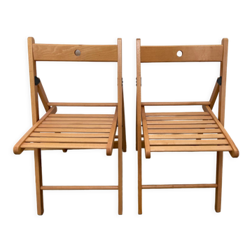 Paire de chaises pliantes