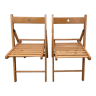 Pair of folding chairs