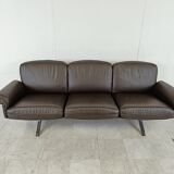 Canapé De sede DS31 en cuir marron, années 1970