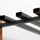 Italian wall coat rack with red cats, cream and hat rack, 1960