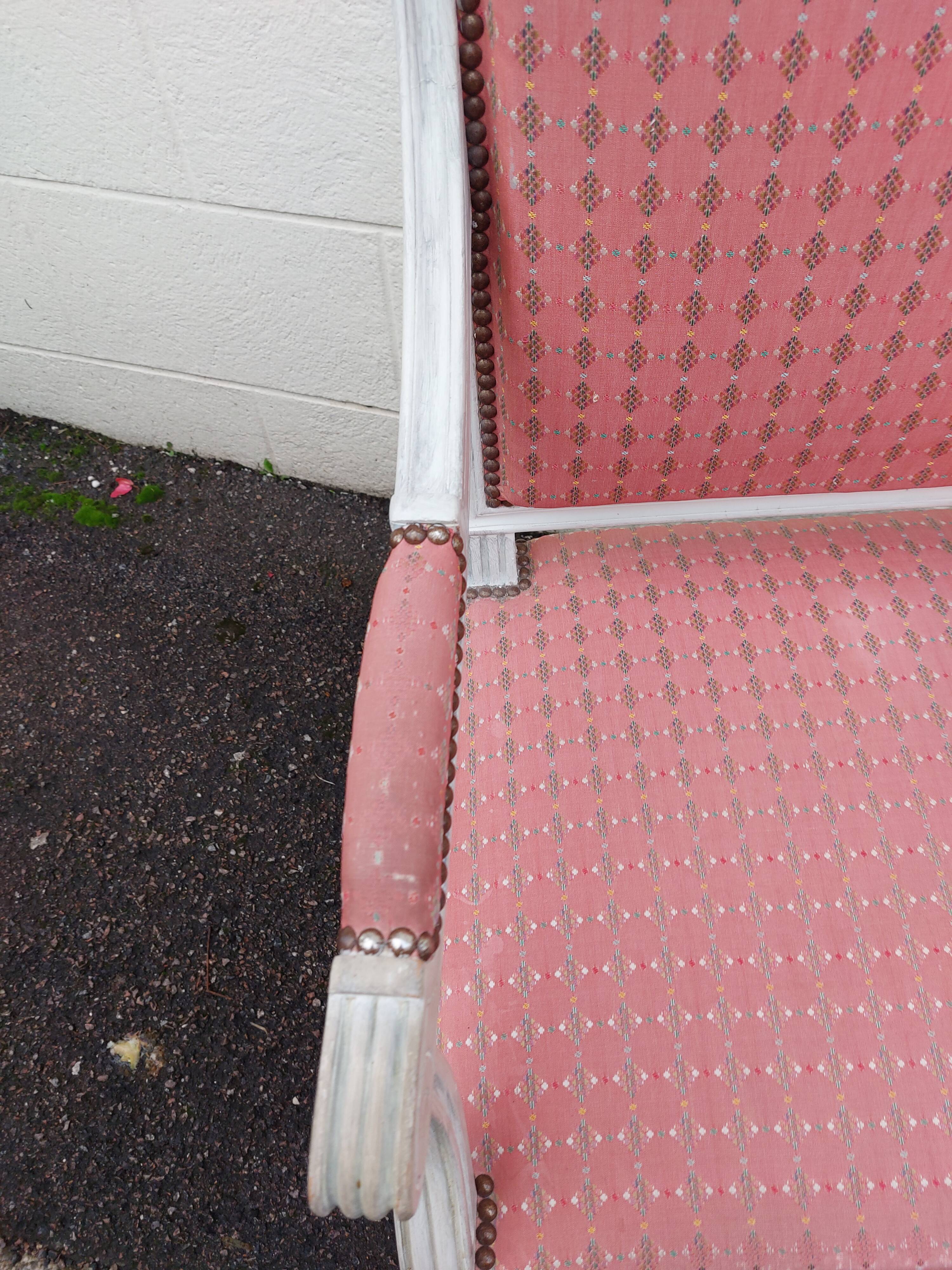 Pair of Louis XVI style armchairs