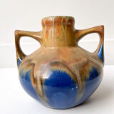 Enamelled stoneware pitcher - Gilbert Metenier