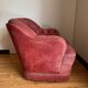 Upholstered toad armchair
