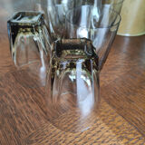 Set of 6 coffee-colored water glasses