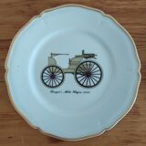 Lot 3 plates tacot vintage car porcelain