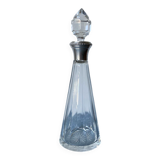 Art Deco crystal and sterling silver carafe