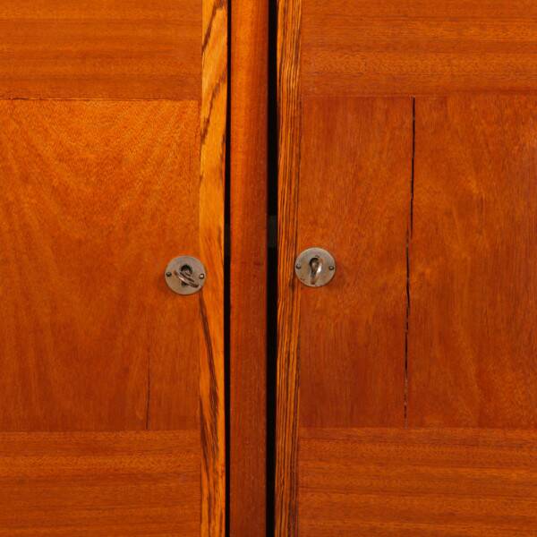 Large solid wood sideboard, modernist work from the 1950s.