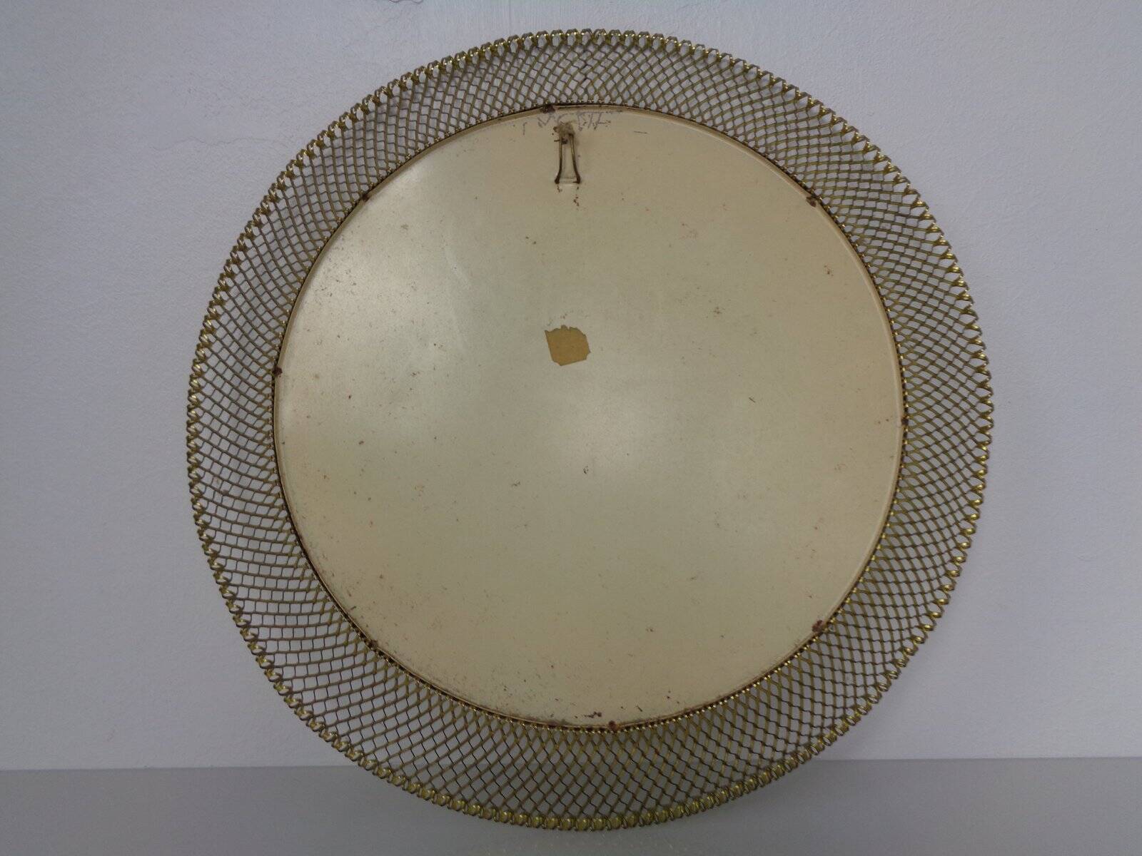 Vintage French Brass Mirror, 1960s